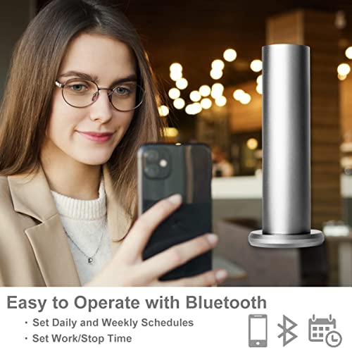 Difusor aromático eléctrico Bluetooth, sin agua, plateado miniatura 2