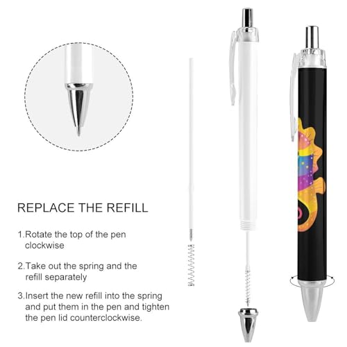 Stylos à bille rétractables hippocampe encre bleue lot de 4 ergonomiques