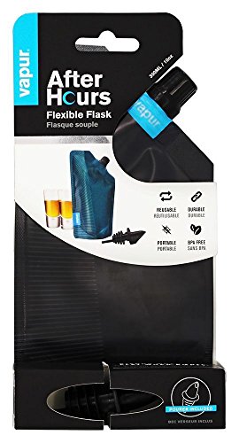 Image of Vapur Portable Flask, Discrete Collapsible Flask With Pour Spout, Enjoy Your Beverage On The Go, Perfect for Tailgates, Cruises, Concerts and Camping, 10 Ounce, Teal, Pack of 1