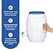 CHAMPS 3 Gallon Vitrolero Water Dispenser - BPA-Free Plastic Beverage Dispenser for Agua Frescas, Juice, Iced Teas & Lemonade, Great Punch Bowl Drink Dispensers for Parties - Blue Spout (Pack of 1)