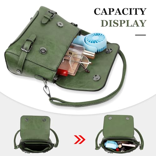 Image of Shoulder Bag for Women, Faux Leather Women's Shoulder Handbags, Fashionable Tote Purses for Women with Removable Strap and Zipper Closure