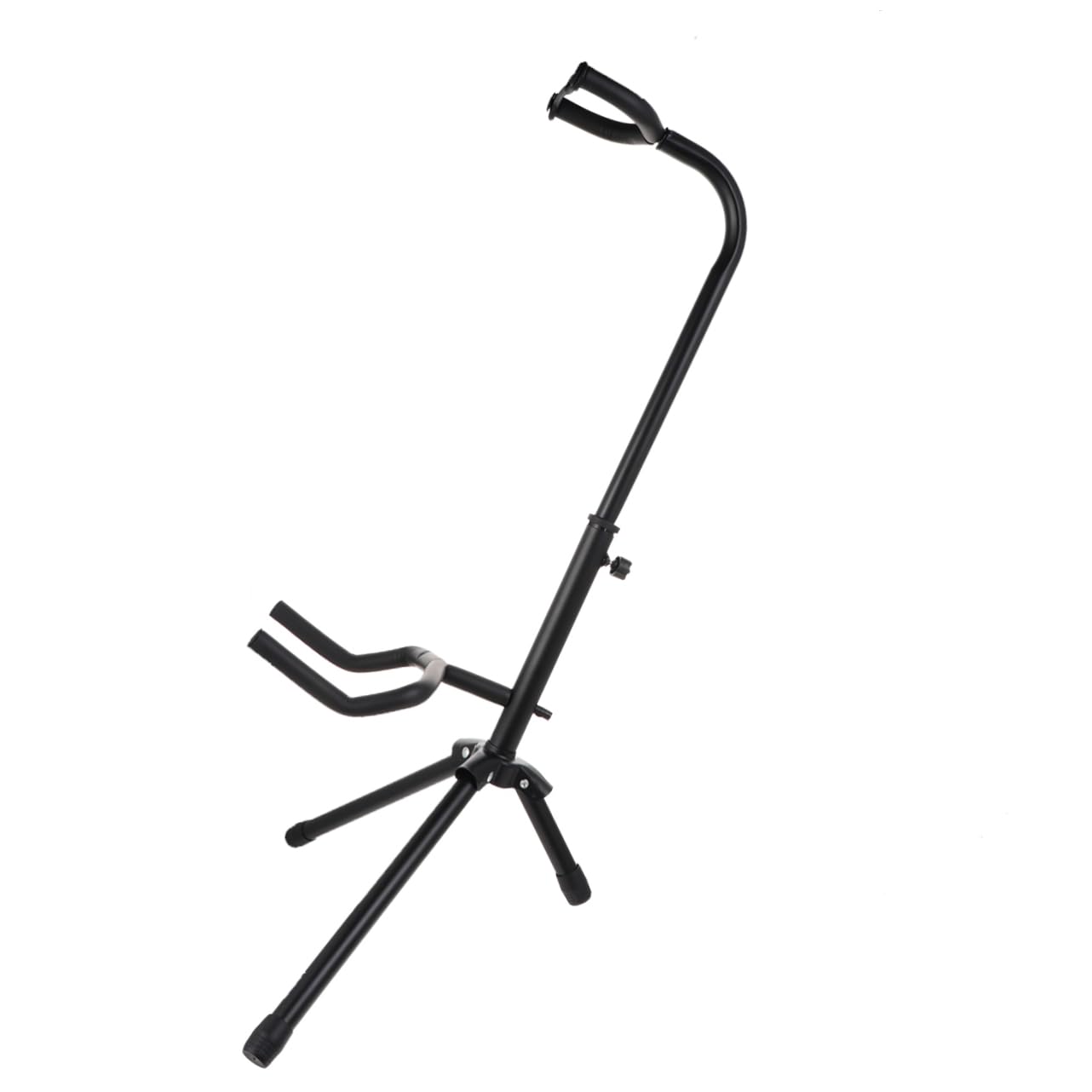 Supporto Chitarra da Terra Nero in Ferro, Display Strumento | Imbottitura Sicura, Adatto a Molte Forme di Chitarra, 1 Pezzo, Supporto Stabile per Esposizione