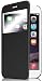iPhone 6 Case, Pasonomi® [Smart Window View] Apple iPhone 6 Folio Wallet Case - Slim Flip Leather Case For Apple iPhone 6 4.7 Inch Smartphone (Black)