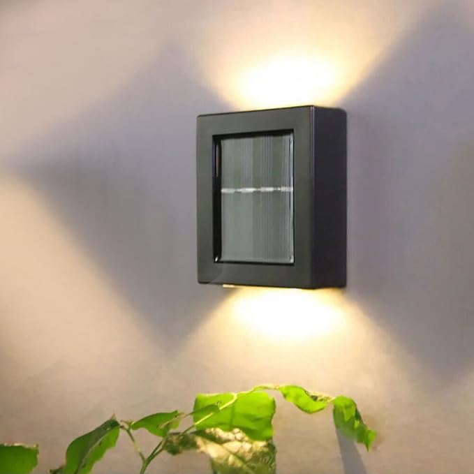 Patio Planet Solar Wall Light Exterior Porch Lights Fence Fixture Deck Patio Decor Water Resistant Modern Sconce for Outdoor Backyard Garden. (2) (B0CVVTTD2W) Amazon Price History, Amazon Price Tracker