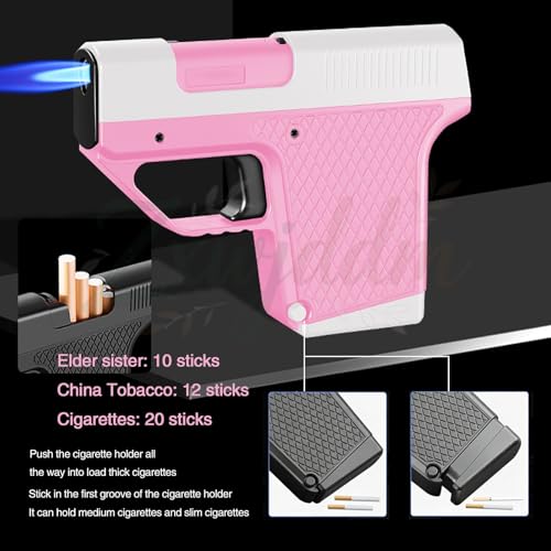 Encendedor a llama directa con estuche para cigarrillos miniatura 4