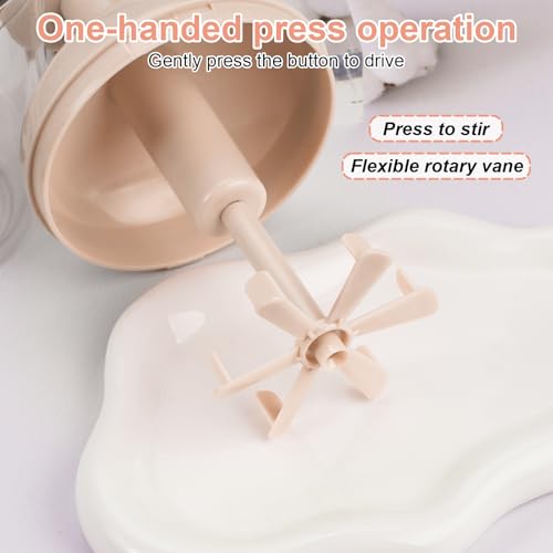 🏡🍽️Semi-Automatic Whisk – Push-Action Hand Mixer for Eggs, Batter, Cream & Frothing | Professional Kitchen Tool for Blending & Beating (Pink) - Image 3