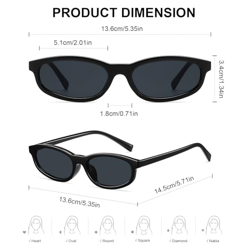 Image of 3 Pack Round Retro Sunglasses for Women Men, UV400 Protection