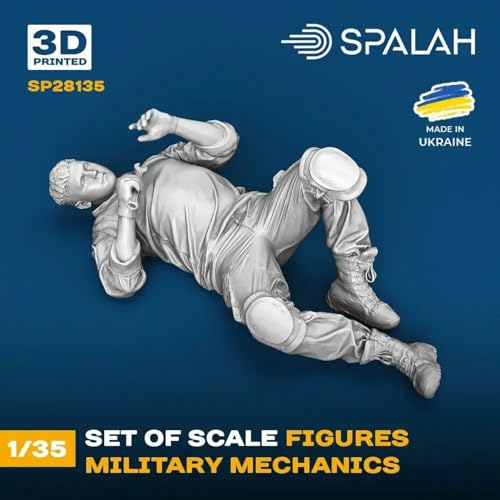 SPALAH 28135 set de figuras mecánicos militares 1/35 miniatura 3