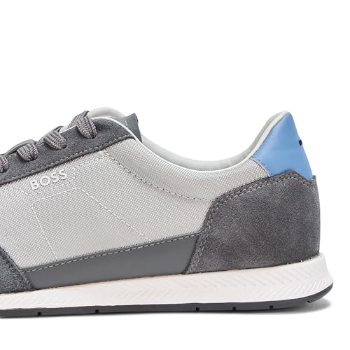 Image of BOSS Men's Leather Mix Low Top Sneaker | Casual Shoes