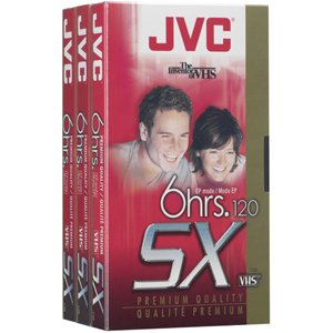 JVCT120Du3 120-Minute VHS Video Tape (3-Pk)