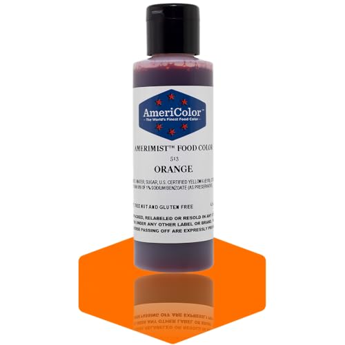 AmeriColor AmeriMist Orange Airbrush Food Color, 4.5 oz