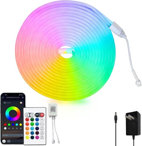 Aroste Neon Rope Lights, 16.4 feet of RGB LED Light