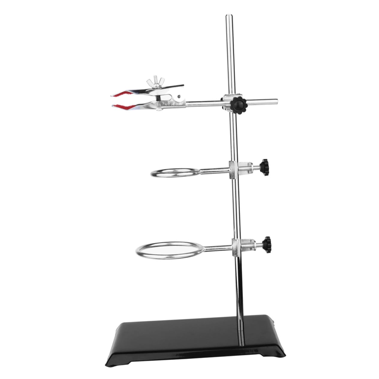 IMIKEYA Metall-laborstativ Aus Eisen Ringklemme Für Tisch Trichterhalter Mit Reagenzglas-klemmen Laborstützring Für Chemielabor Stabiles Laborgerät Mit Einfacher Montage