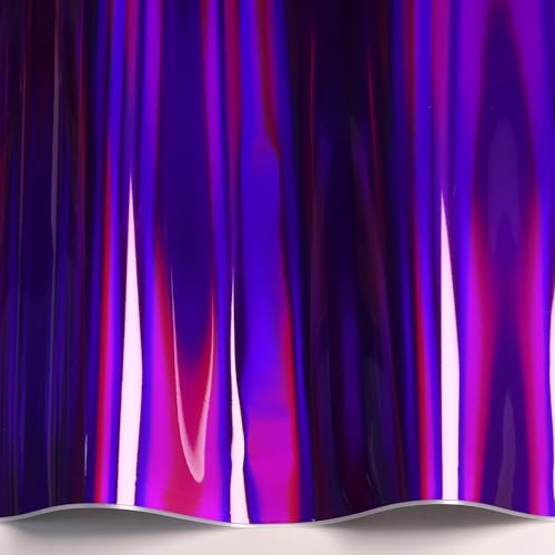 Lypumso Holográfico Laser Silver Vinyl Wrap, Pet Chrome Metallic Car Wrap Vinil Autoadesivo Decal Ad