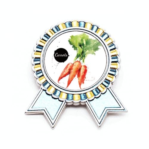 Pin's carotte et légumes en métal taille M pour personnaliser vos vestes