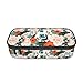Aoojanu Flower Large Pencil Case, Pencil Pouch With Zipper Compartments Stationery Pencil Bag For Kids Teens Students School Supplies