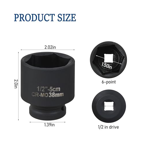 Clé à douille pour chauffe-eau bloqué pour dévisser la résistance de 3,8 cm - 3