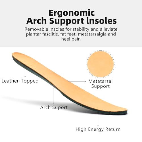 Men's Genuine Leather Loafers -Wide Fit Loafers for Business Casual & Daily Wear | Breathable & Comfortable, Decorative Zipper Slip On (Black)2