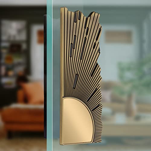 Image of Plantex Pure Brass Door Handle for Main Door /8 Inch Door Handle for Main Door /Pull-Push Antique Door Handle for Home /Office /Hotel (Brass Antique) - 3 Years Warranty