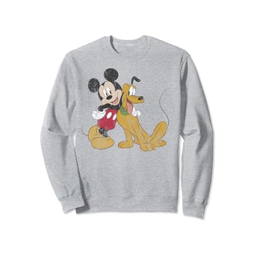 Disney Mickey And Friends Mickey & Pluto Distressed Portrait Sudadera