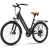 ZDZA Electric Bike, 1200W Peak Motor, 65 Miles Max Range& 48V Removable Battery, Step-Thru City Ebike, 22 Max Speed, E Bike for Adults with 7 Speeds & Front Suspension