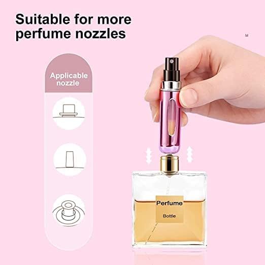 Dec Kitchenpro Mini Perfume Refillable Atomizer 3-Pack – 5ml Portable Travel Spray Bottles for Perfume, Fragrance Pump Refillable Containers for Travel, Purse And Handbag Use 1