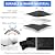 NOVWANG 3PCS Outdoor Faucet Covers for Winter, 10.24 Inch H X 5.9 Inch W Faucet Socks for Freeze Protection, Reflective Blackupgraded Thicken Pipe Wrap Insulation Cover Socks, Faucet Freeze Protector