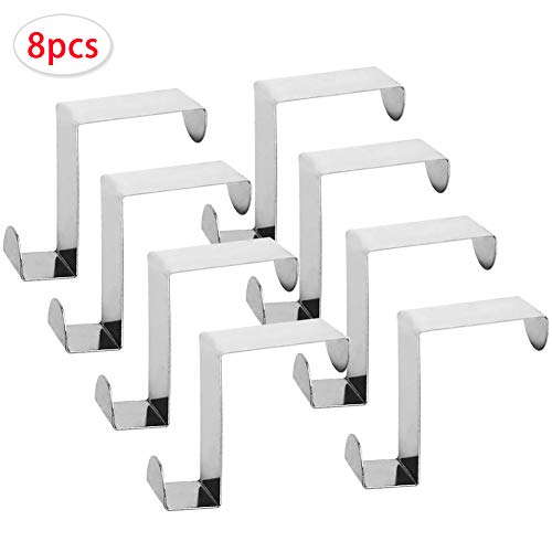 Preisvergleich Produktbild BESLIME 8 pcs Türhaken Edelstahl,Türhaken Kleiderhaken Badezimmerhaken,Türhaken Kleiderhaken Badezimmerhaken Türgarderobenhaken