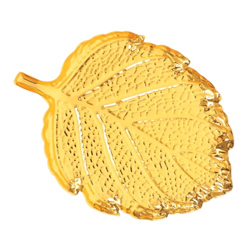 Alipis Bandeja Soportes Lámina Tapas Decoración Embalaje Cesta De Exhibición Frutas Apiladores Plato Meseta Artificial Cuenco De Joyería Estante Mostrar Bol Mesa Golden Aleación De Zinc
