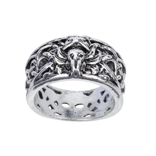 JOINPAYA Anillo para Hombre Tamaño 10 de Aleación con Diseño de Raposos Vintage Estilo Vikingo Accesorio Moderno y Delicado para Uso Diario y Disfraces