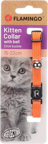 Katze Halsband Kätzchen Elza Orange 15-22cm 10mm Katze Halsband Kätzchen Elza Orange 15-22cm 10mm