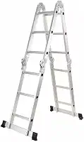 Escadas Articulada Alumínio Multifuncional 4x3 12 Degraus 3,34m