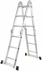 Escadas Articulada Alumínio Multifuncional 4x3 12 Degraus 3,34m