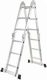 Escadas Articulada Alumínio Multifuncional 4x3 12 Degraus 3,34m