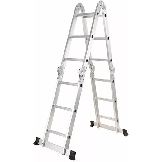 Escadas Articulada Alumínio Multifuncional 4x3 12 Degraus 3,34m