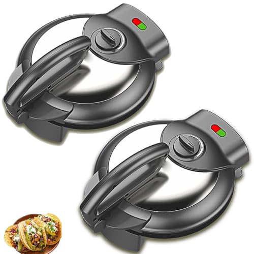 Máquina para Hacer Panqueques Antiadherente De 1800 W, Indicador LED, Máquina para Hacer Pita, Calefacción De Doble Cara, Hacer Chapati Y Tortilla Fácilmente