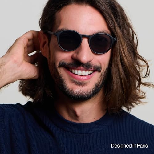 SUN #D Sunglasses Men & Women Square Biobased Frame, Anti-Scratch Grey Lenses, 100% UV Category 3 Protection w/Pouch4