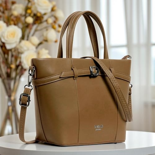 Image of EXOTIC Premium Structured Tote Bag for Women | Handbag with Sling Strap | Elegant Office & Casual Bag