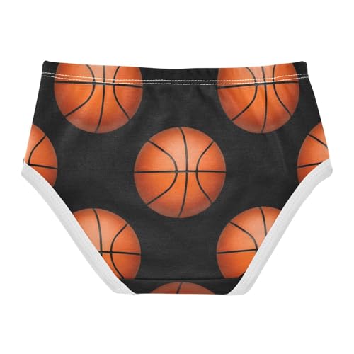 Bright Toddler Underwear Floral 2t Cotton Girl Panties Cute Orange Basketballs Black Briefs Kids Undies2