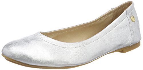 Pinto Di Blu Oriole, Ballerines Bout fermé Femme, argenté, 38 EU