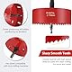 Flintronic Hole saw, Lochfräse Set, 110MM Lochkreissäge, Bi-Metall-Lochsäge, 1 Bohrer,1 Mechanische Feder,1 Sechskantschlüssel, Lochsäge für Aluminium, Holz, PVC-Platte & Kunststoffplatte 1/4 Gewinde