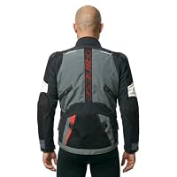 Dainese Carve Master 4 Gore-Tex wasserdichte Motorrad Textiljacke, schwarz/grau/rot, 50 – Ansicht 4