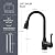 Kitchen Sink Faucet with Pull Down Sprayer, High Arc Single Handle Kitchen Faucet 1 Hole 2-Function 360° Swivel Stainless Steel Sink Faucet for Utility Farmhouse Camper Laundry Rv Bar