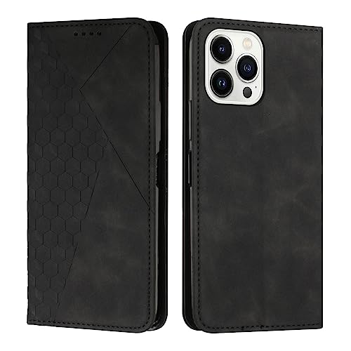 Étui pour iPhone 15 Pro Max en cuir noir idéal pour vos déplacements