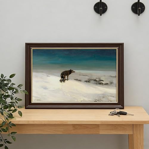 Impression sur toile loup Kowalski avec cadre suspendu élégant - 7