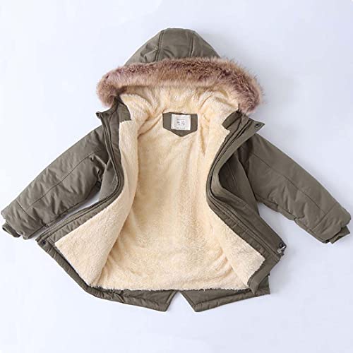 Image of Boys Girls Winter Outwear Coats, Kids Warm Outfits,Windproof Jacket for Toddler 1-8Y