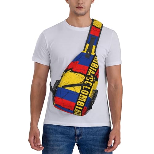 Bolso vintage colombiano sling para senderismo y viaje miniatura 6
