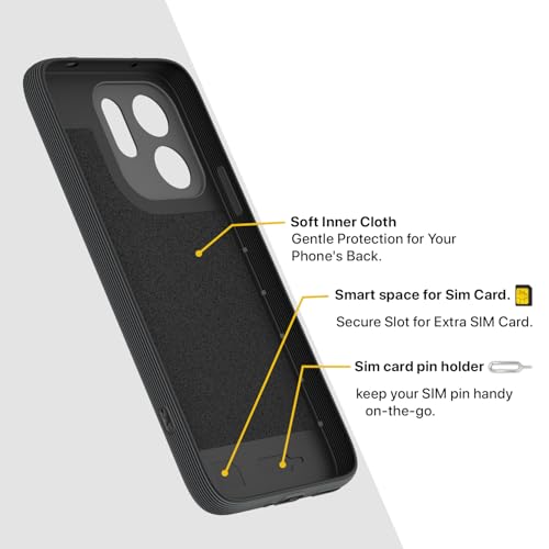 Image of Pikkme Back Cover for Vivo V70 5G Camera Protection 3D Hexa Cube Design Silicone Protective Bumper Case (Grey)