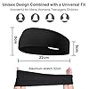 Flintronic Sport Bandeau pour Hommes Femme, 2PC Elastique Antidérapant Anti-Humidité Sports Hairband Unisexe pour Fitness, Bandeau Cheveux pour Ski Course à Pied Yoga Gym Cyclisme Running Basketball #2