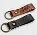 FOUR WHEEL BEAST Jeep Keychain Genuine Leather - Officially Licensed Key Chain Wrangler Gladiator Cherokee Jeep Accessories
